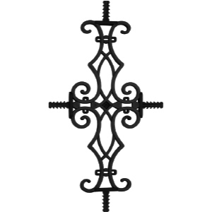 Black Georgian Bar Motif, 7575