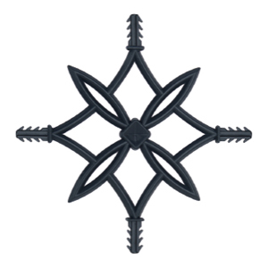 Anthracite Grey Quadruple Diamond Georgian Bar Motif, DBM-05