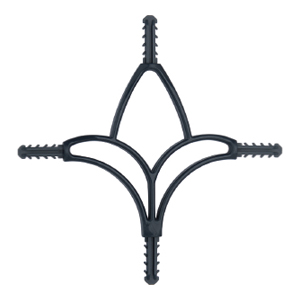 Anthracite Grey Georgian Bar Tulip Motif, LM-05