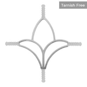 Chrome Georgian Bar Tulip Motif, LM-05