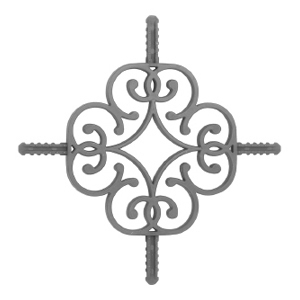 Beige Georgian Bar Ottoman Motif, OM-05