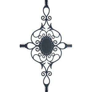 Anthracite Grey Georgian Bar Motif, 0034