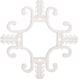 White Flower Georgian Bar Motif, 0134