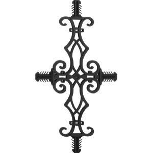 Black Georgian Bar Motif, 7575