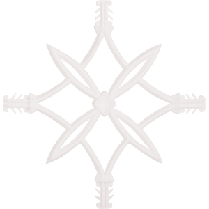 White Quadruple Diamond Georgian Bar Motif, DBM-08