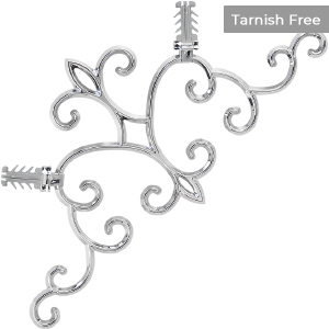 Chrome Corner Georgian Bar Motif, KM-08